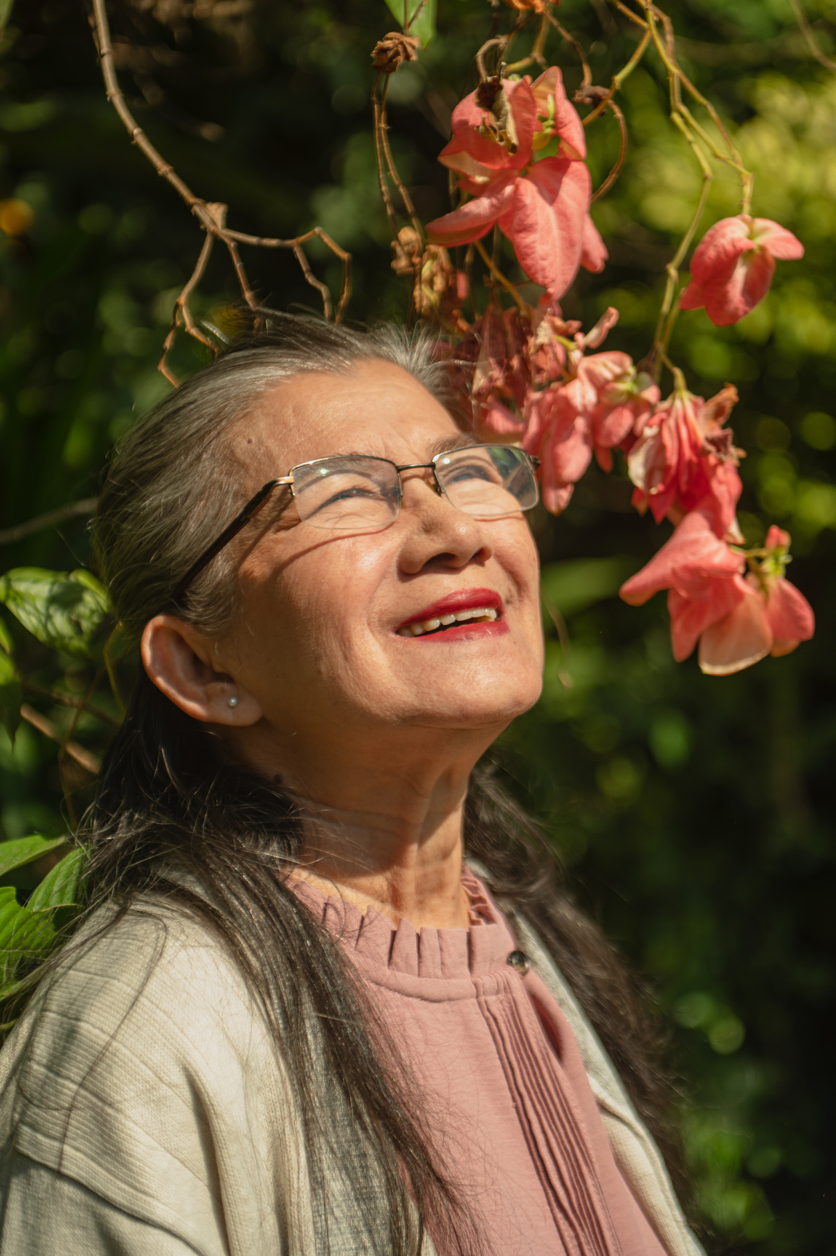 Portrait of a Happy Elderly Woman 